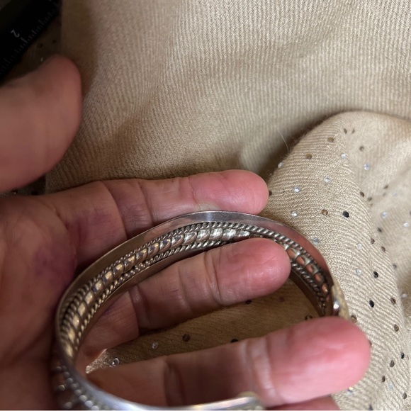 mark wasserman samara vintage sterling silver Bracelet cuff stamp MWS 925 Mexico - Picture 10 of 12